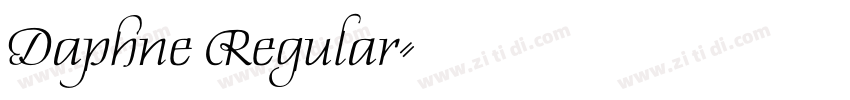 Daphne Regular字体转换